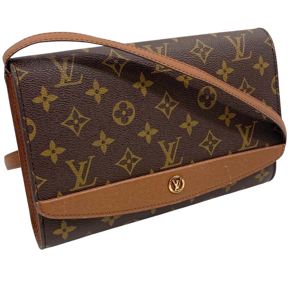 Louis Vuitton Bordeaux Red Brown Shoulder Bag Clutch